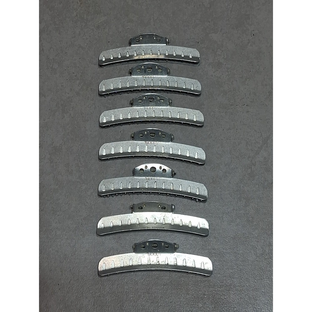 7 Vintage Metal GOODY Hair Clips